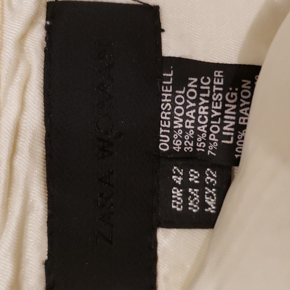 Zara Woman Wool Mini Skirt Size 10 - Picture 3 of 5